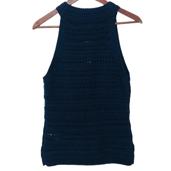 NWT Banana Republic Knit Sweater Tank Tamra Dark Navy Blue NEW - Picture 9 of 16